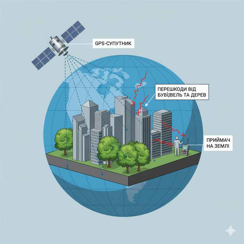 проблеми з gps сигналом