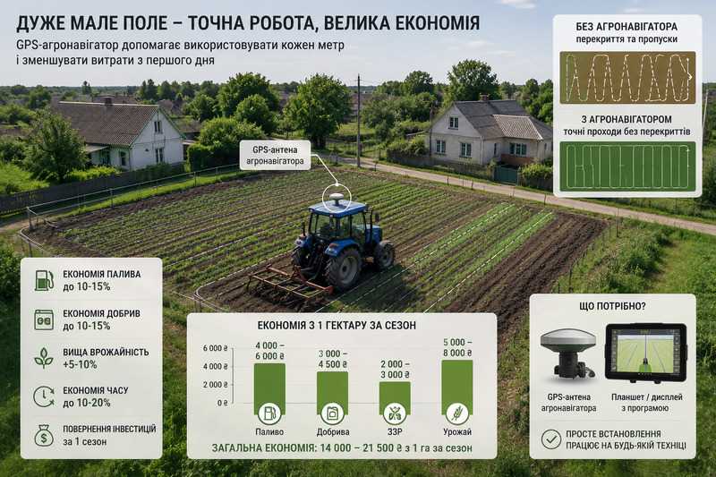 агронавігатор для малого поля