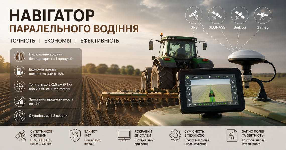 навігатор паралельного водіння